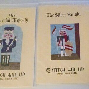Lot of 3 Stitch em Up Patterns Royal Admiral, Silver Knight, Imperial Majesty
